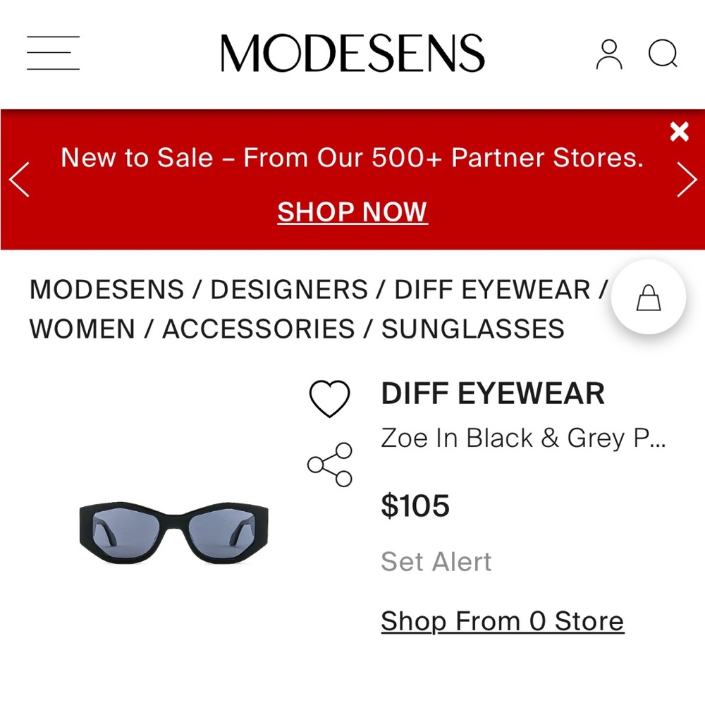 Diff Sunglasses Model “Zoe” Excellent Condition - image 8